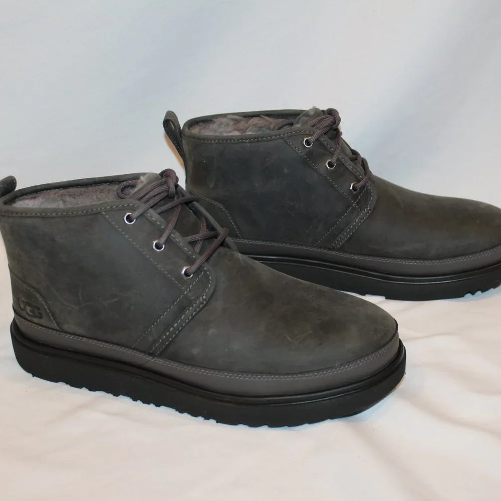 NIB UGG‎ MEN'S SUEDE SHEARLING LINED WATERPROOF NEUMEL CHUKKA ANKLE WINTER BOOTS